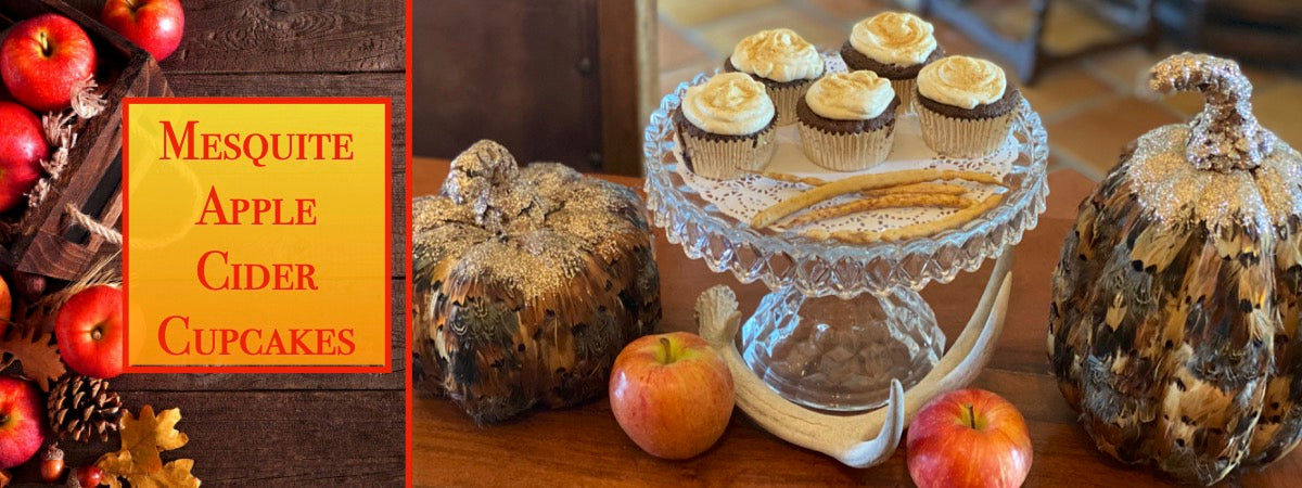 Fall into Mesquite Apple Cider Cupcakes