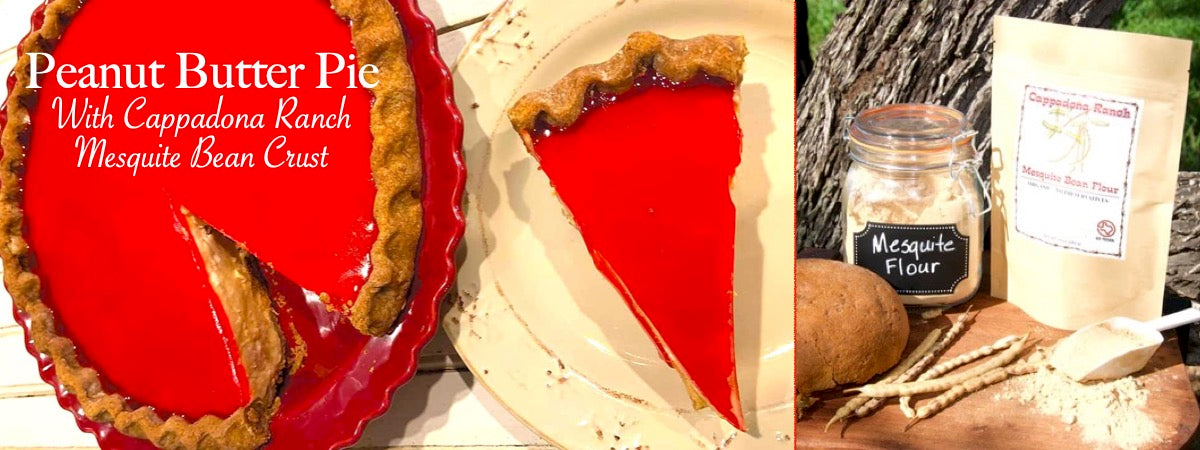 Peanut Butter Pie With Cappadona Ranch Mesquite Bean Crust