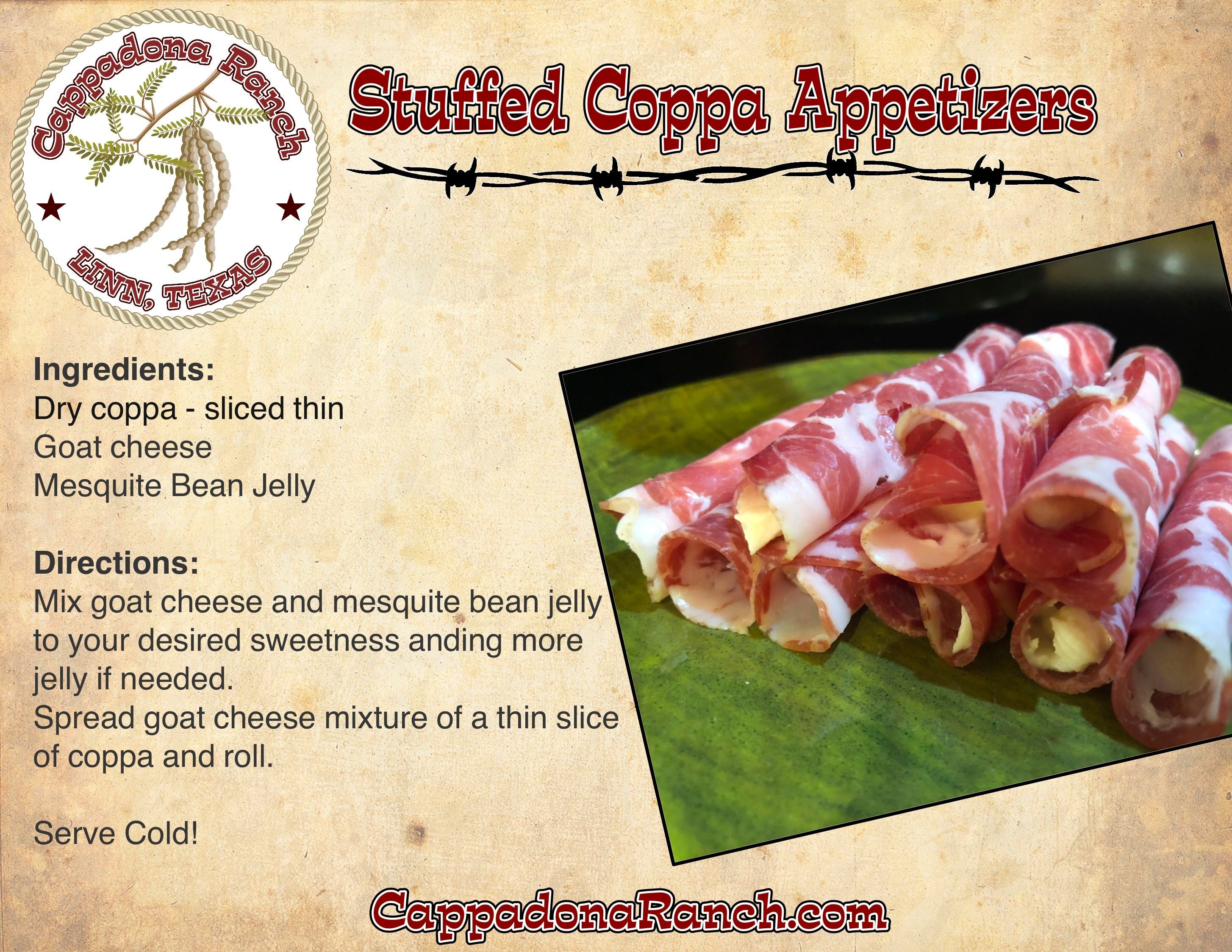 Stuffed Coppa Appetizers