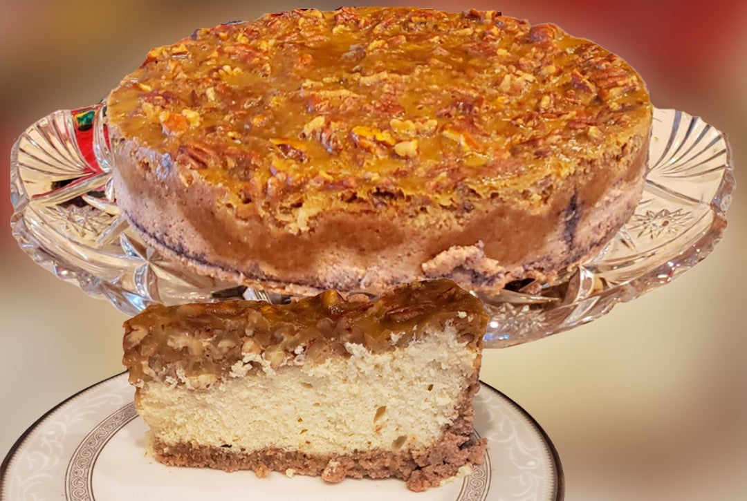 Gluten-Free, Pecan Pie Cheesecake That’s Love at First Bite