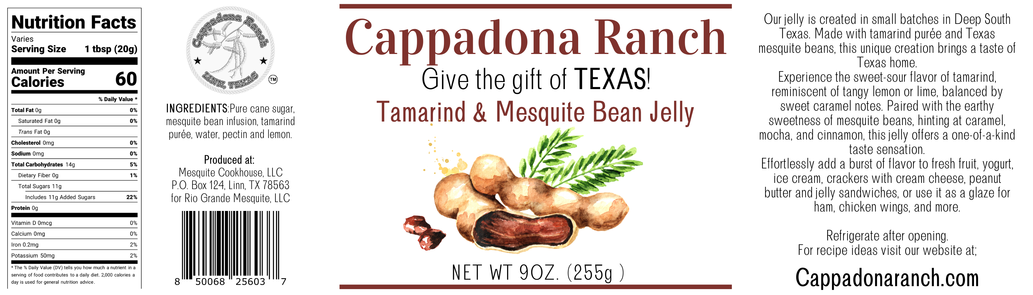 Tamarind & Mesquite Bean Jelly – Tangy, Sweet & Smoky Texas Fusion
