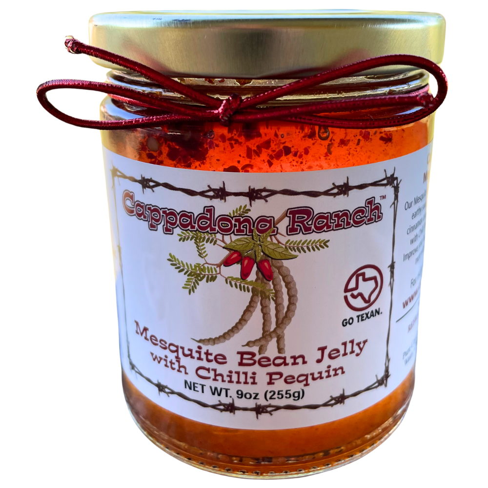 Spicy Mesquite Bean Jelly with Chilli Pequin – Texas Gift from South Texas