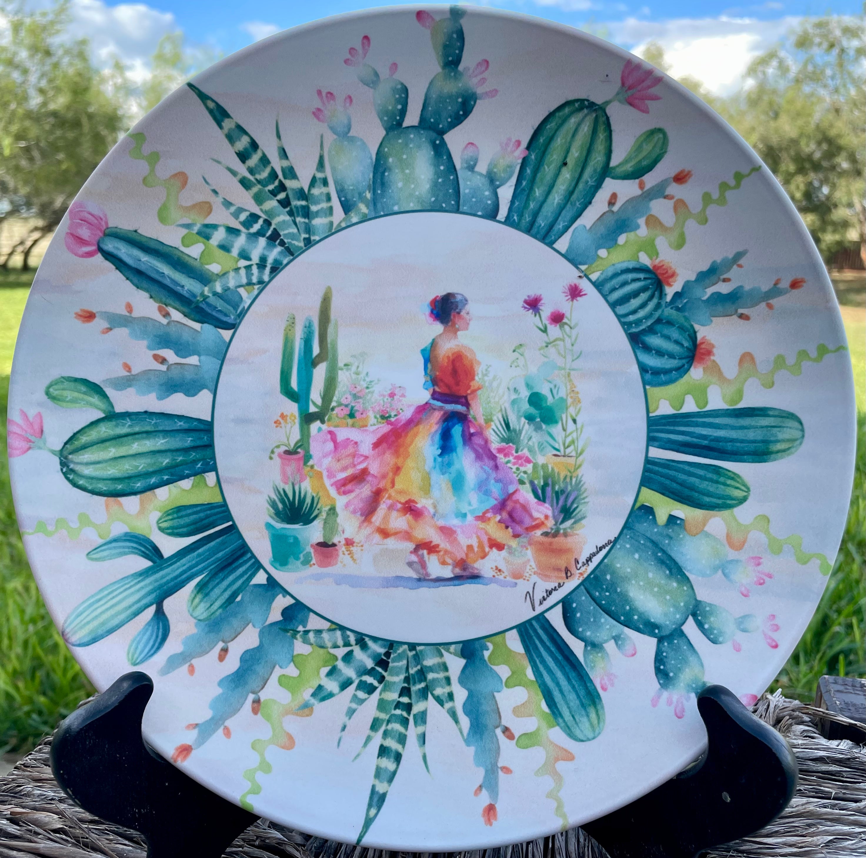 Desert Bloom 10" Plate - Fiesta de Flores Collection