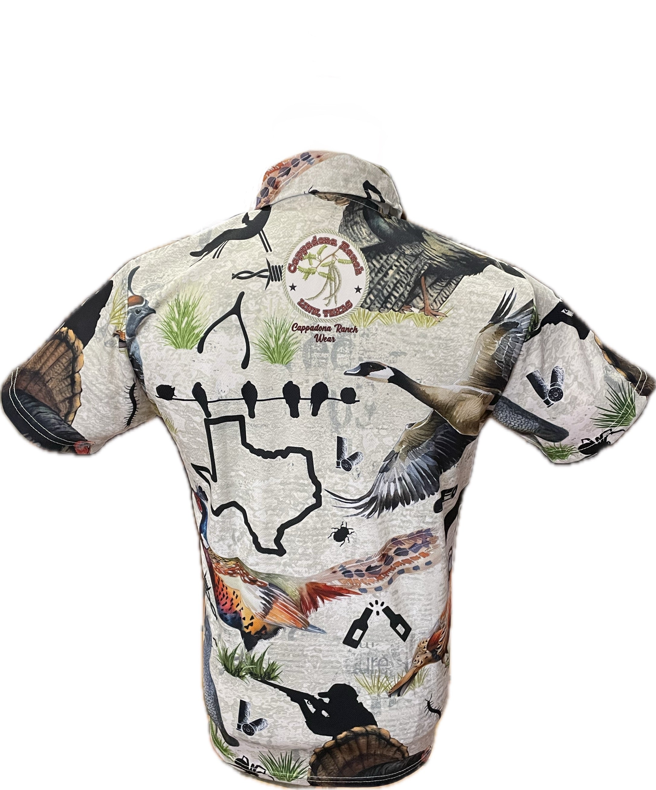 "TEXAS PHEASANTS": MEN'S POLO SHIRT
