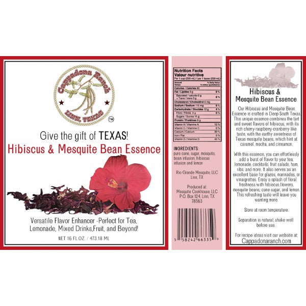 Hibiscus & Mesquite Bean Essence – Floral, Tart & Smoky Flavor Extract