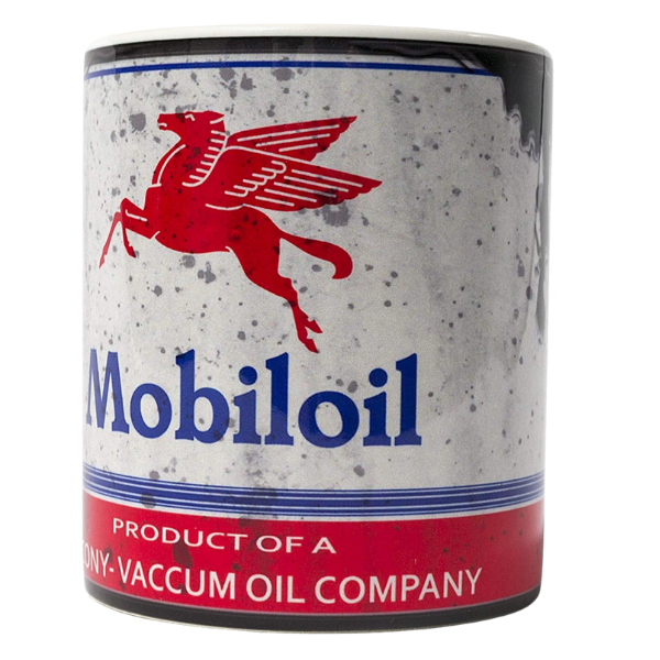 Mobiloil Motor Oil Can 11 oz. Coffee Mug