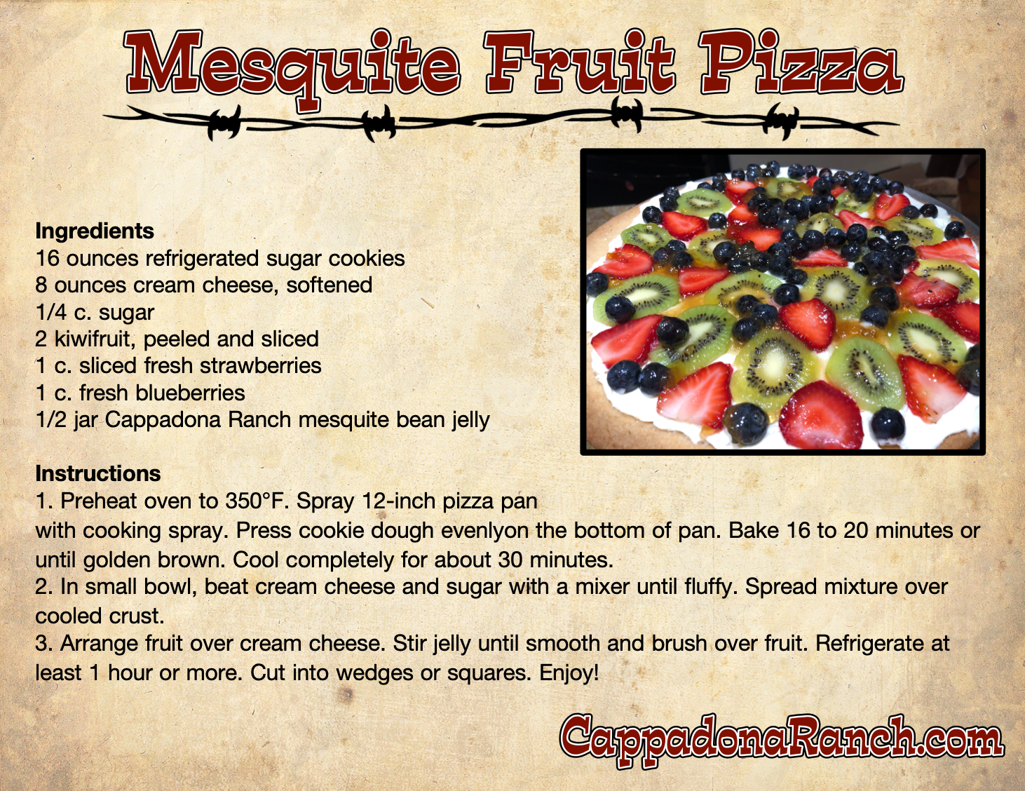Mesquite Fruit Pizza