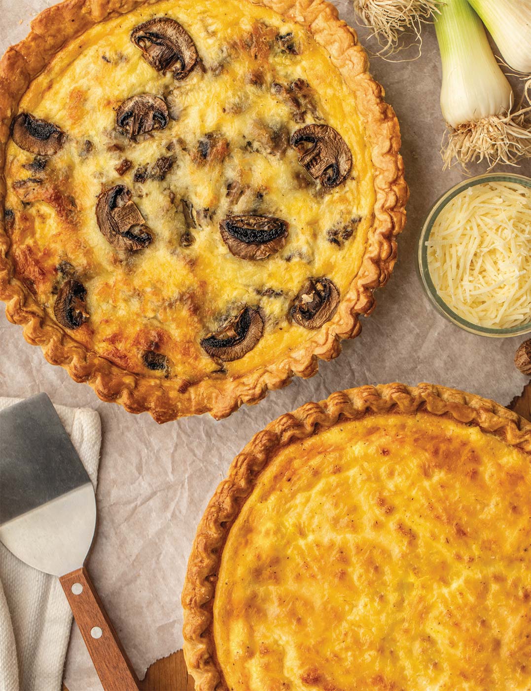 Quiche two ways (Cappadona Ranch Gluten-Free Crust)