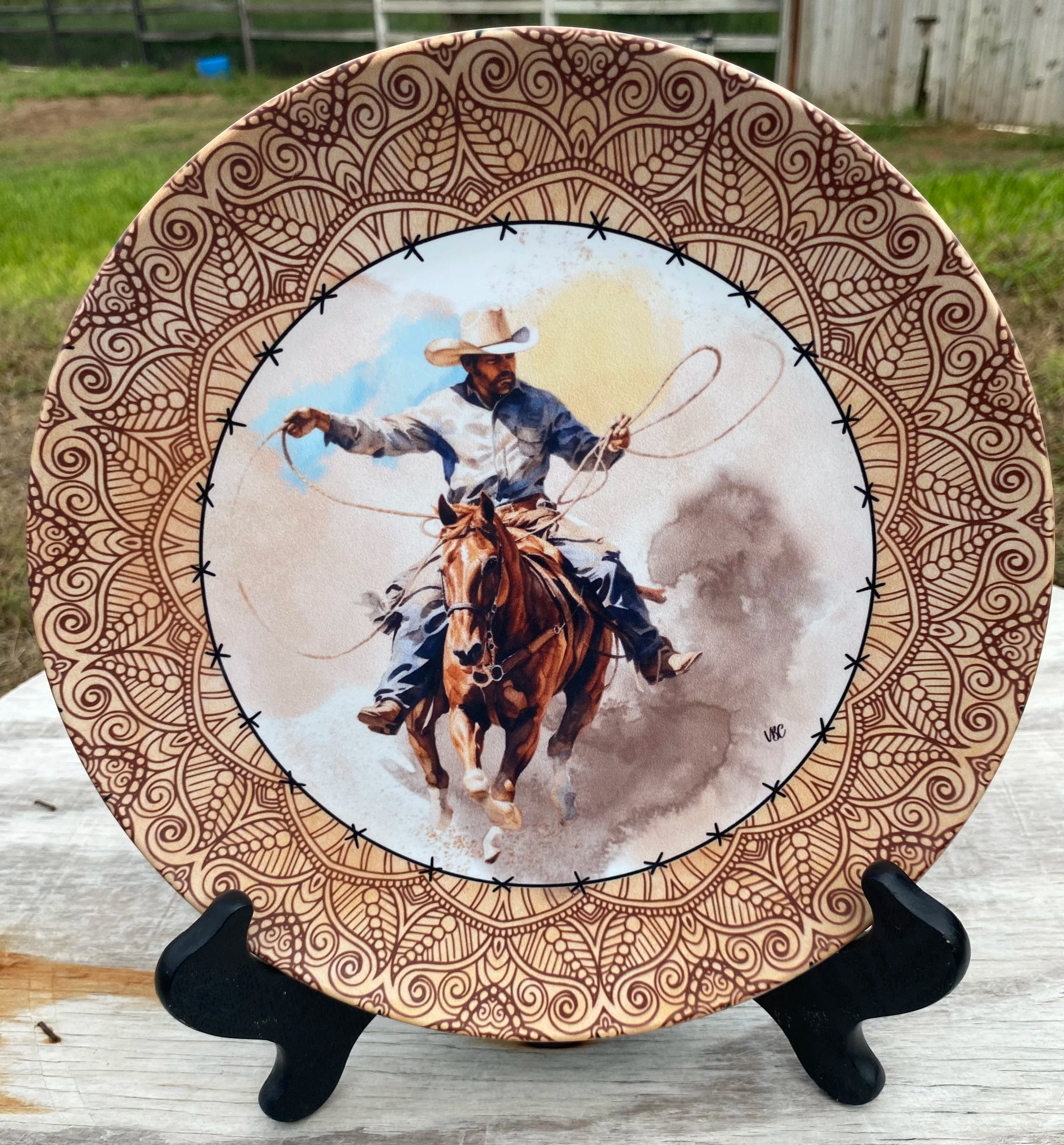 Texas Riders Collection Plates Set (4-Piece)