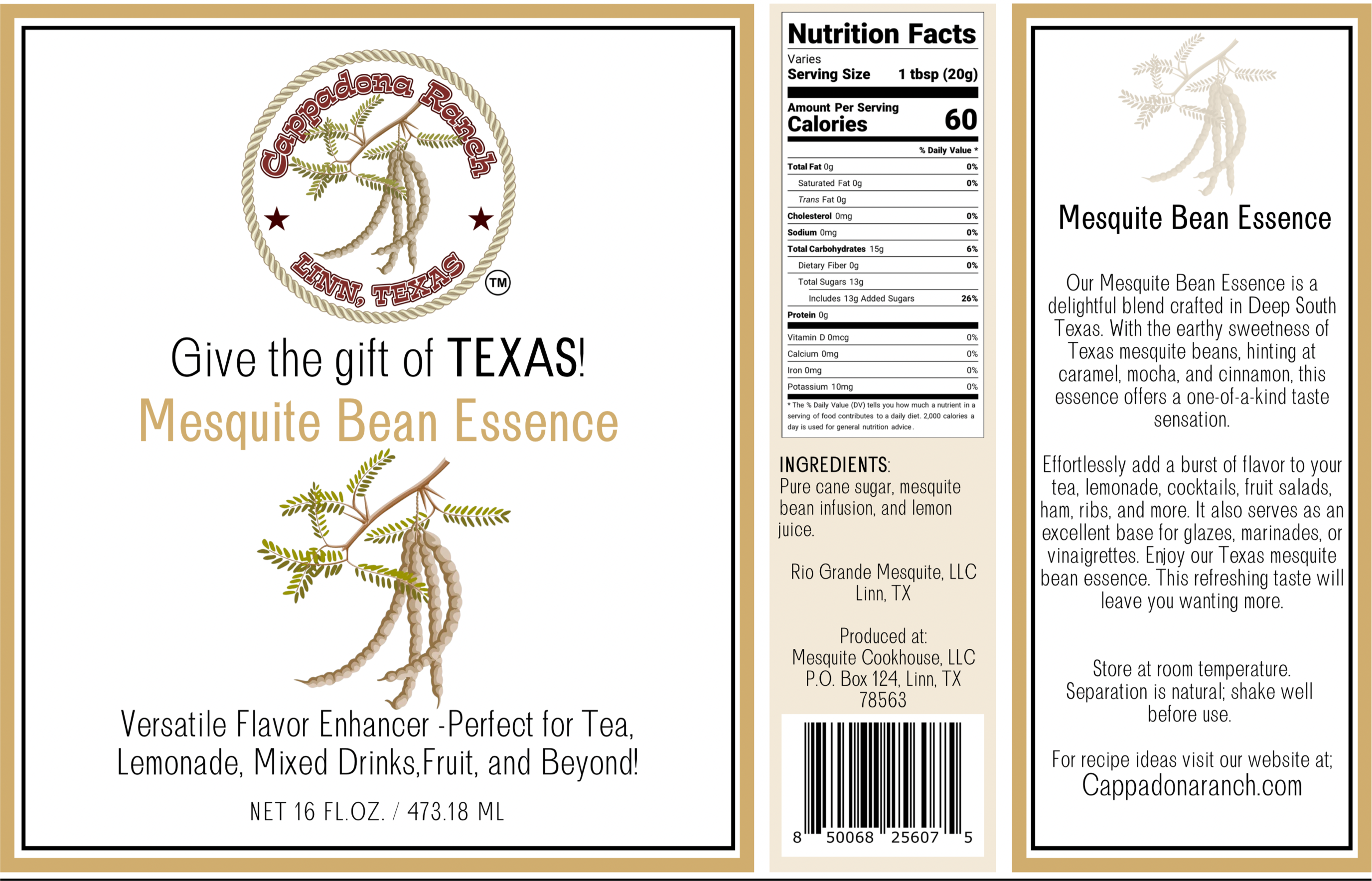 Mesquite Bean Essence – Sweet & Earthy Texas Flavoring for Baking & Drinks