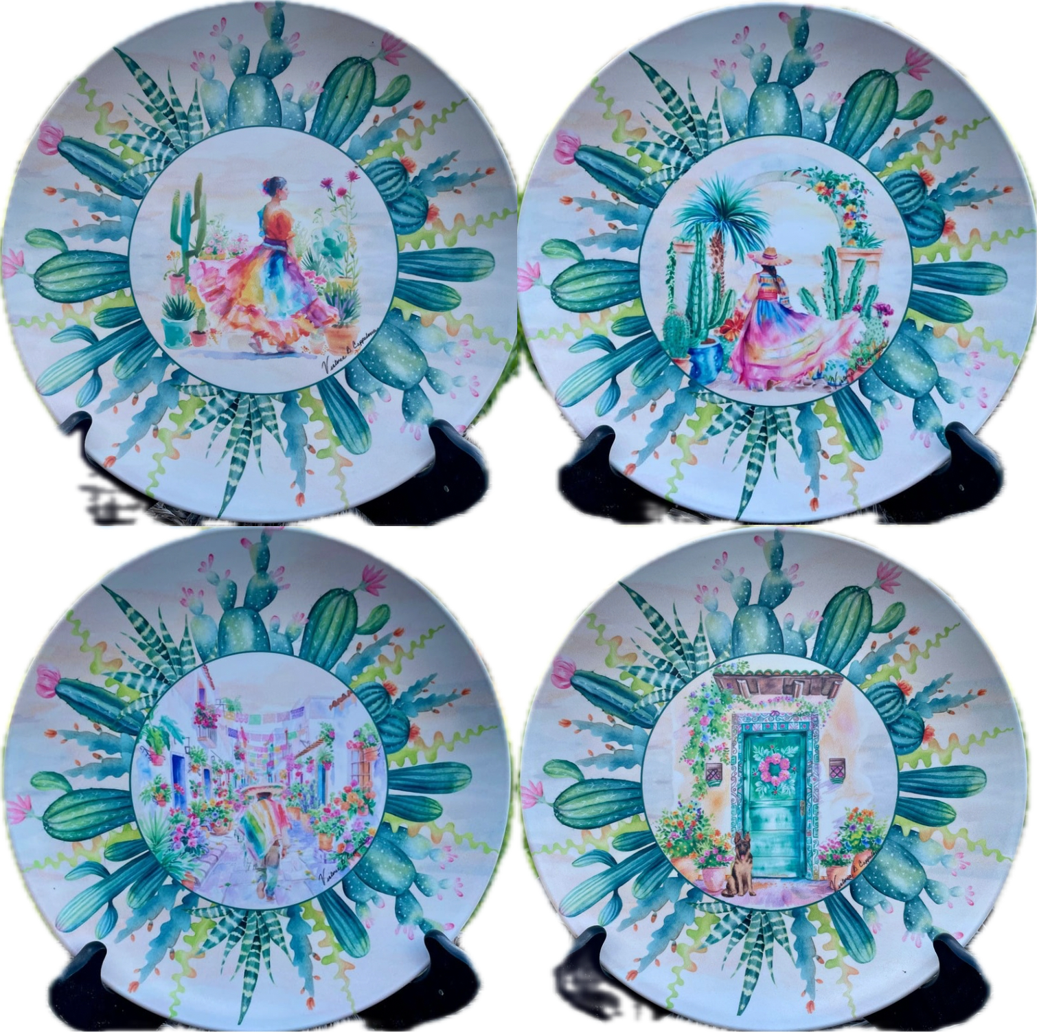 Fiesta de Flores 10" Plate Set