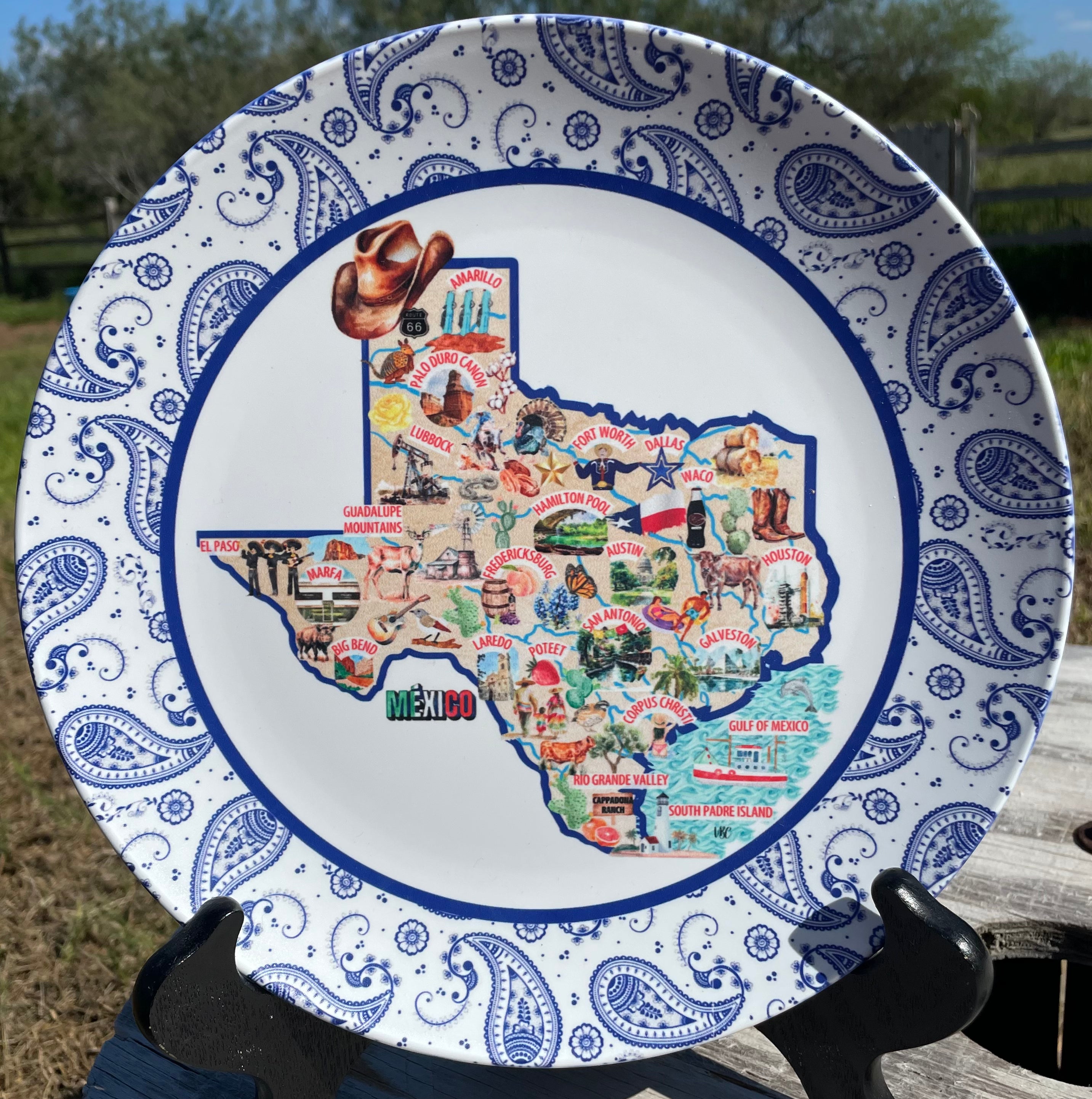 Texas Pride Collection Plate