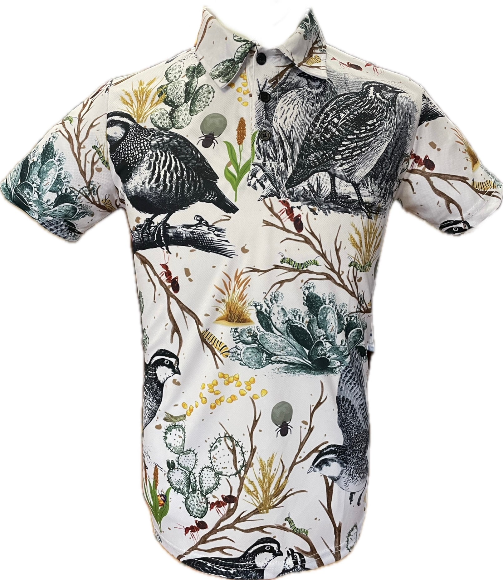 "Bobwhite Quail Polo Shirt": Men's Polo Shirt Sport