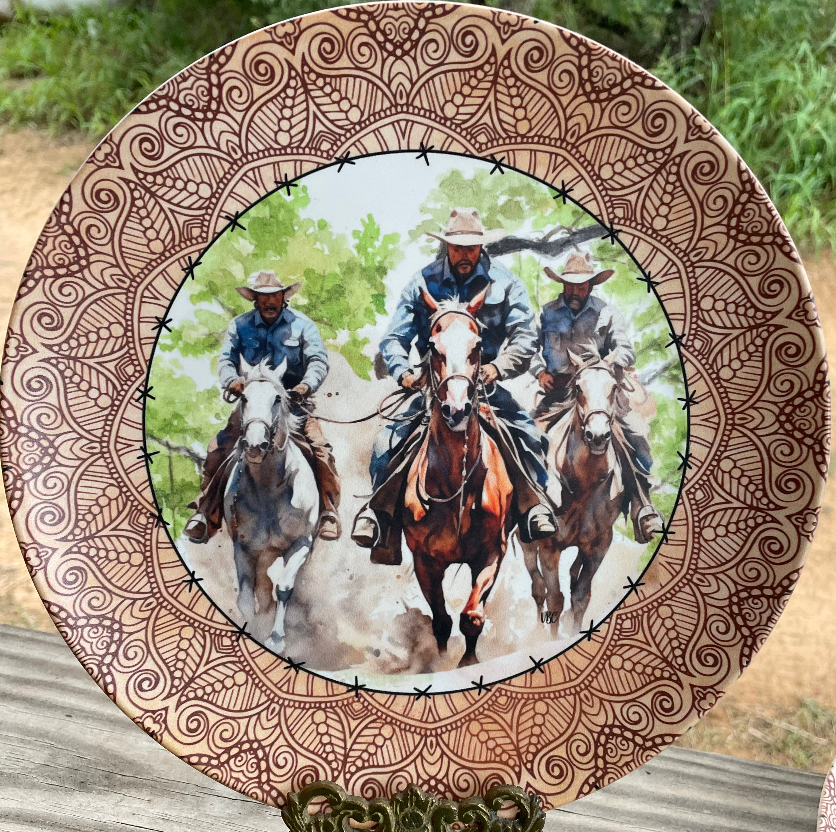 Cowboys Dinner Plate – Texas Riders Collection