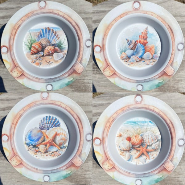 Sand and Shell Symphony Bowls Set (4-Piece)