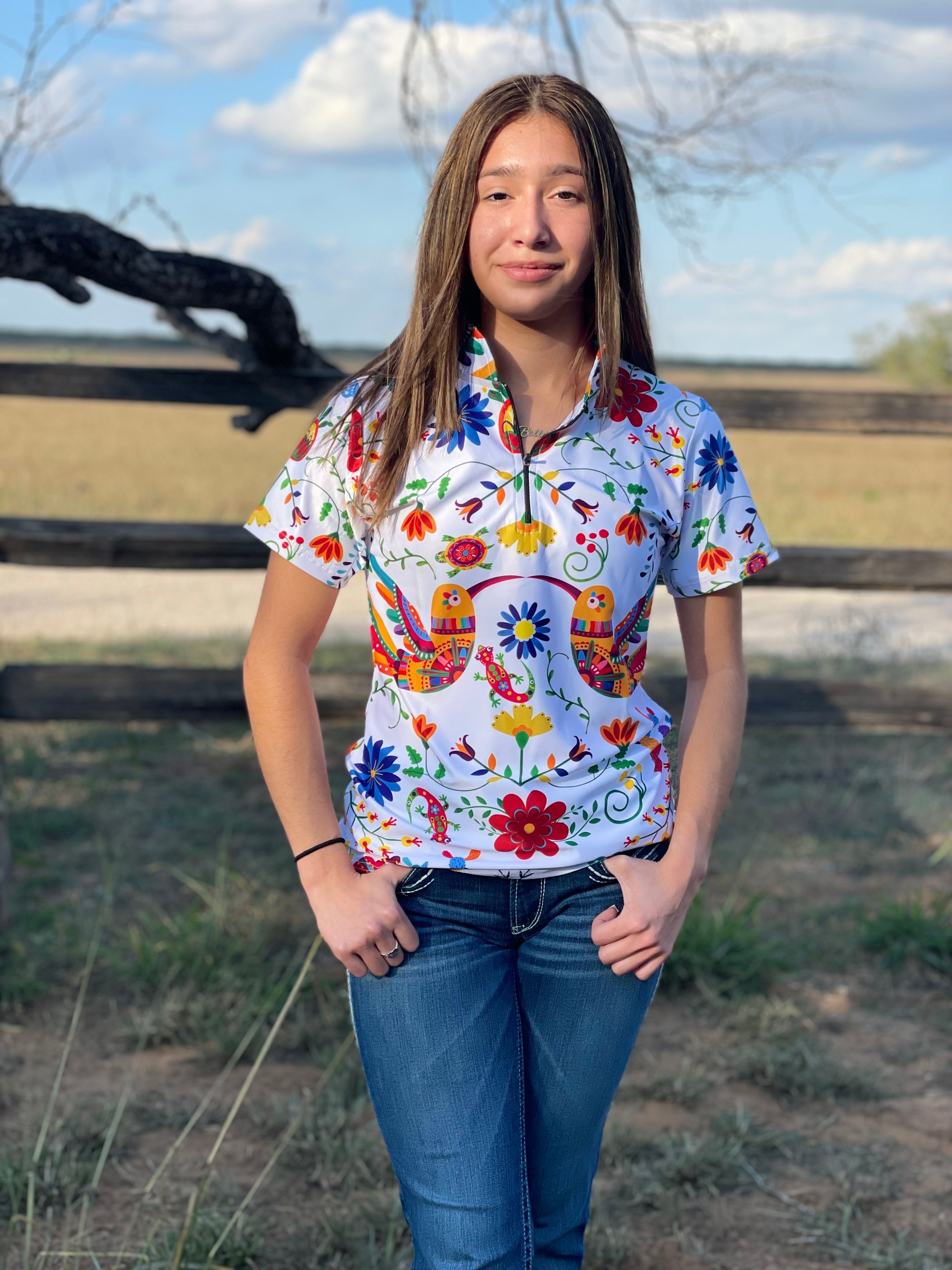 "Otomi"- Woman's Polo with Zipper