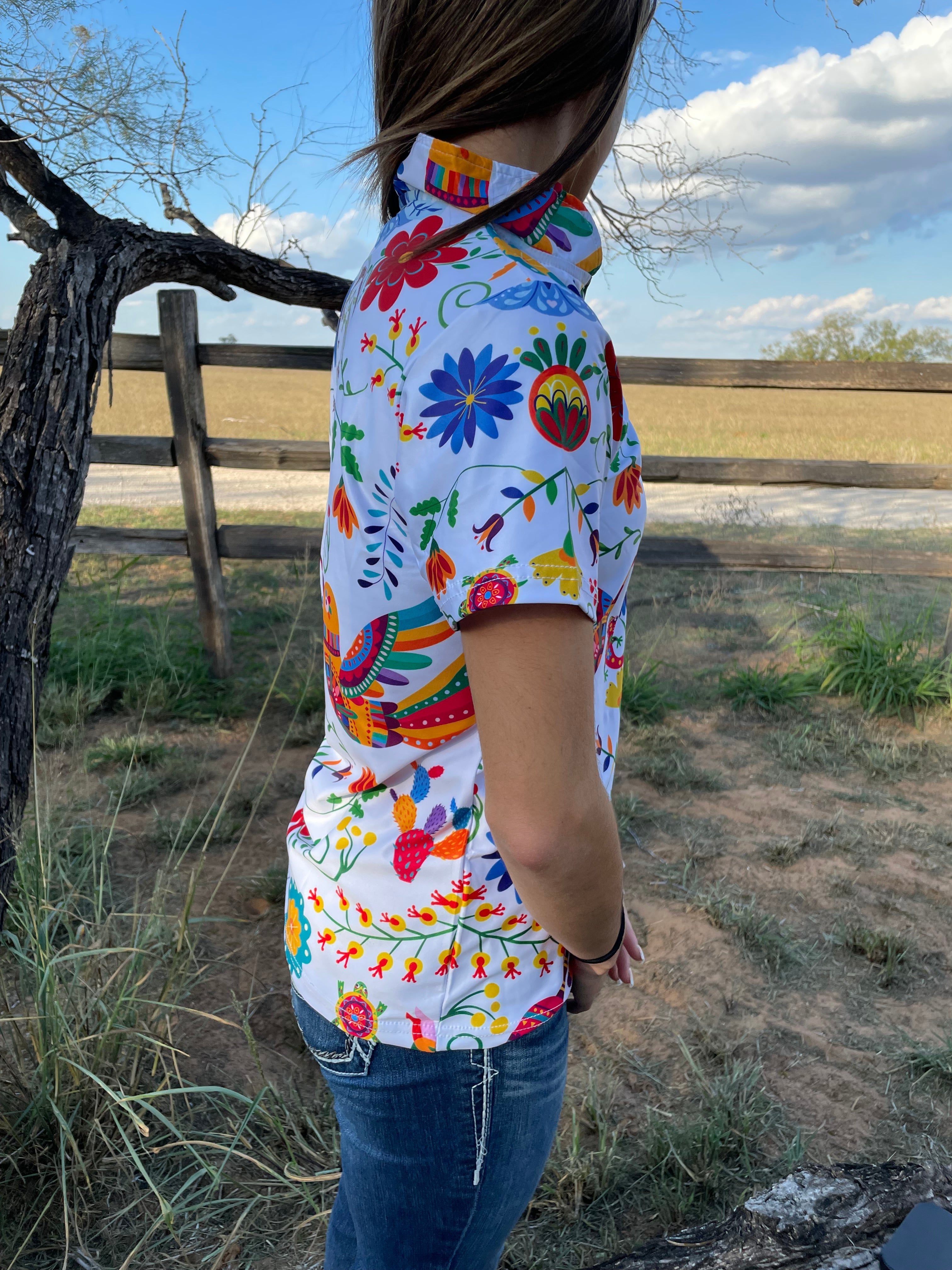 "Otomi"- Woman's Polo with Zipper