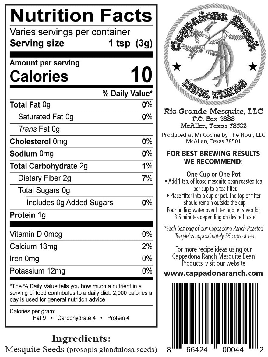 Roasted Mesquite Tea – Naturally Caffeine-Free with Sweet, Smoky Flavor