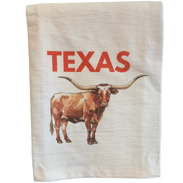 Texas Longhorn Kitchen Towel