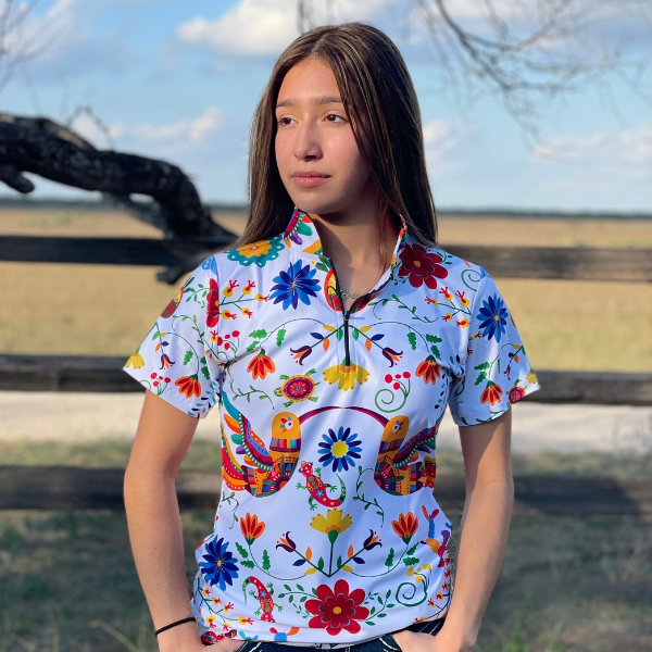 "Otomi"- Woman's Polo with Zipper
