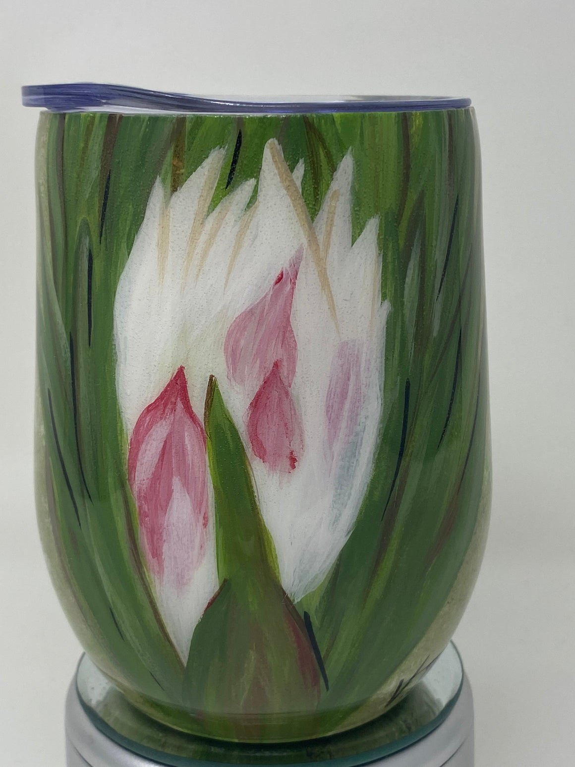 Hand Painted Blooming Yucca Tumbler