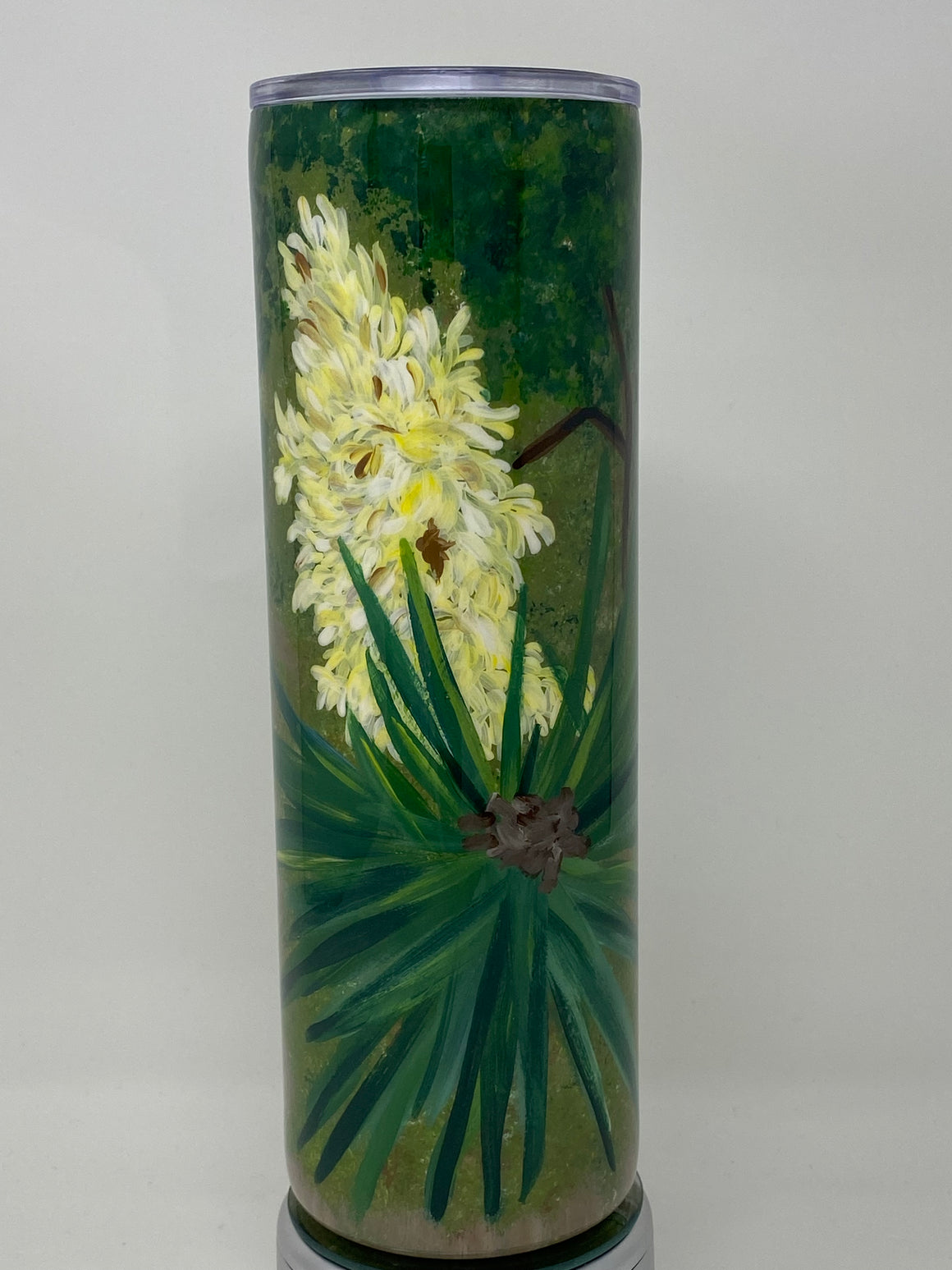 Hand Painted Yucca Bloom Tumbler